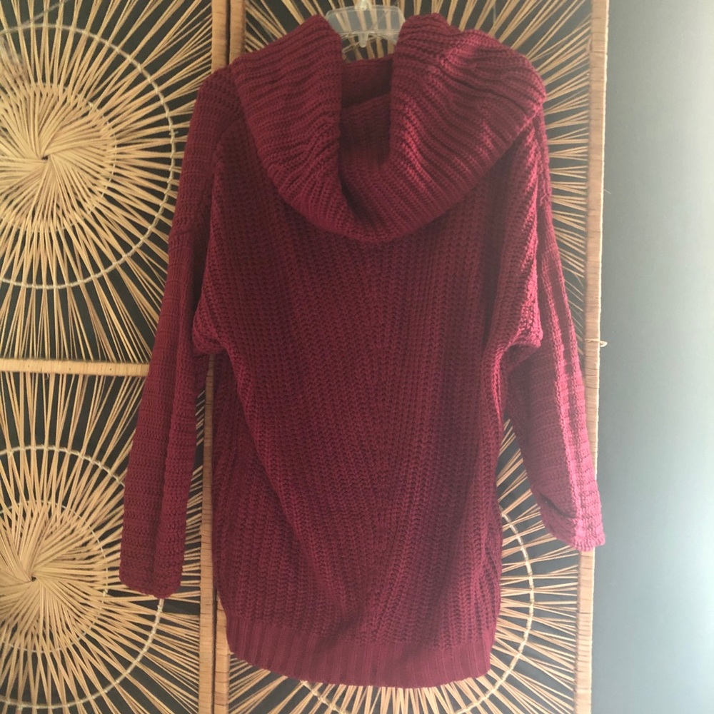 UMGEE | knitted oversized cowl turtleneck sweater